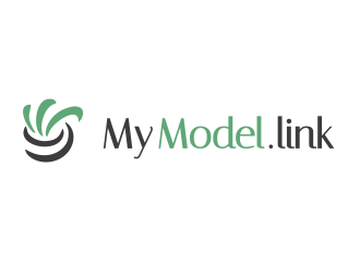 MyModel.link logo design by YONK