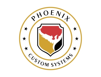 phoenix custom systems logo design by cikiyunn