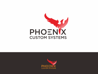 phoenix custom systems logo design by apikapal