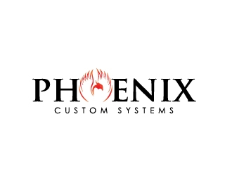 phoenix custom systems logo design by Marianne