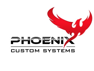 phoenix custom systems logo design by usef44