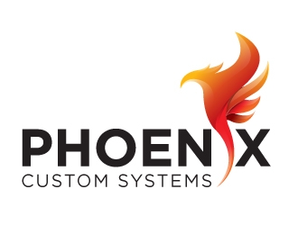 phoenix custom systems logo design by toyz86