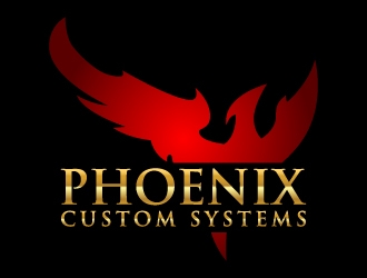 phoenix custom systems logo design by LogOExperT