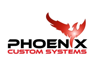 phoenix custom systems logo design by Erasedink