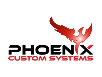 phoenix custom systems logo design by Erasedink