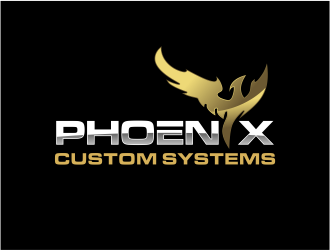 phoenix custom systems logo design by onamel