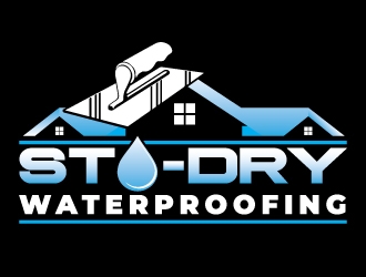 Sta-Dry Waterproofing logo design by d1ckhauz
