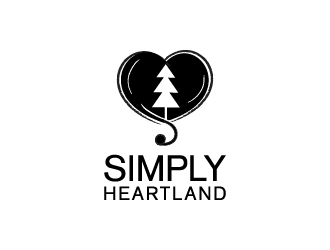 Simply Heartland logo design by Anizonestudio