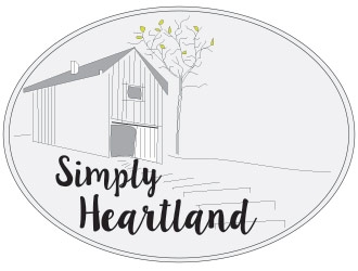 Simply Heartland logo design by not2shabby