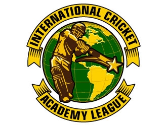 International Cricket Academy League logo design by Suvendu