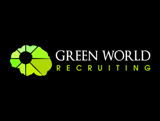 Green World Recruiting logo design by JessicaLopes