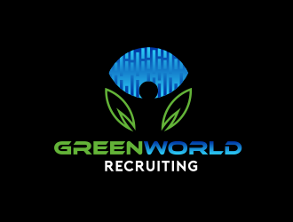 Green World Recruiting logo design by serprimero