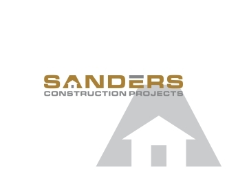 Sanders Construction Projects logo design by coratcoret