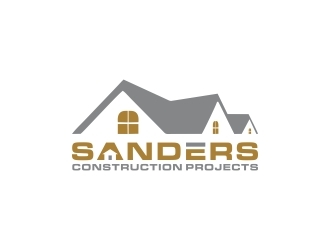 Sanders Construction Projects logo design by coratcoret