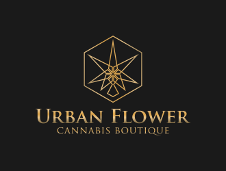 Urban Flower Cannabis Boutique logo design by pakNton