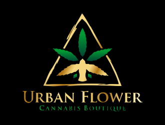 Urban Flower Cannabis Boutique logo design by ROSHTEIN