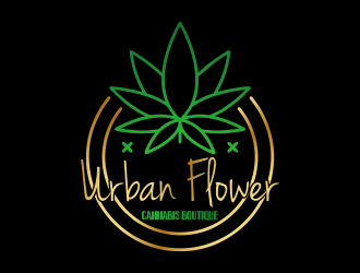Urban Flower Cannabis Boutique logo design by ROSHTEIN