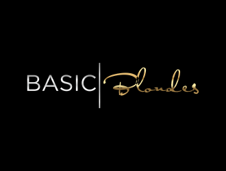 Basic Blondes  logo design by p0peye
