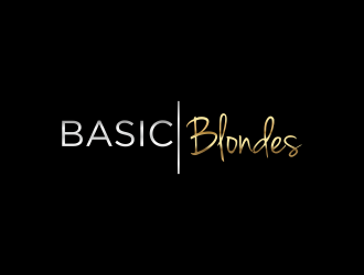 Basic Blondes  logo design by p0peye
