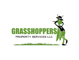 Grasshoppers Property Services LLC logo design by Barkah