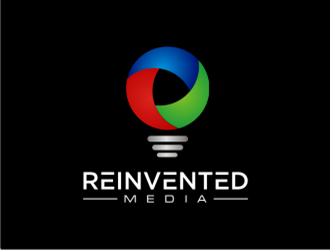 reinvented media logo design by sheilavalencia