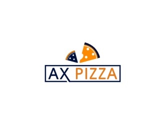 AX PIZZA logo design by bricton