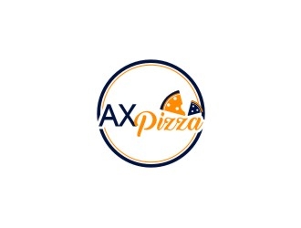 AX PIZZA logo design by bricton
