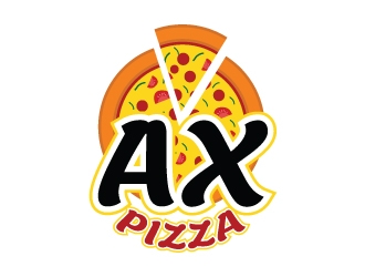 AX PIZZA logo design by yans