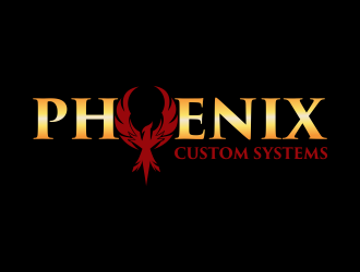 phoenix custom systems logo design by cahyobragas