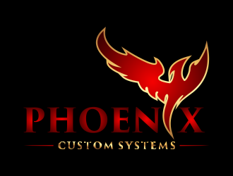 phoenix custom systems logo design by cahyobragas
