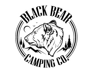 Black Bear Camping Co. logo design by logoguy