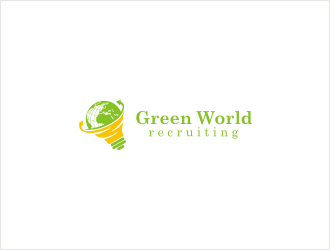 Green World Recruiting logo design by bunda_shaquilla