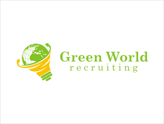 Green World Recruiting logo design by bunda_shaquilla
