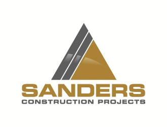 Sanders Construction Projects logo design by J0s3Ph