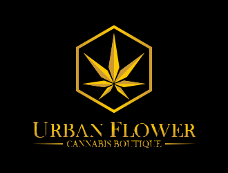 Urban Flower Cannabis Boutique logo design by done