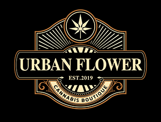 Urban Flower Cannabis Boutique logo design by Optimus