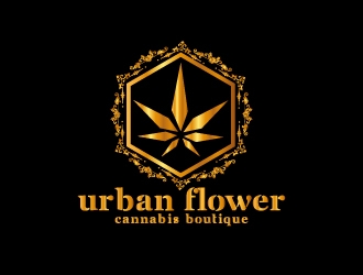 Urban Flower Cannabis Boutique logo design by Erasedink
