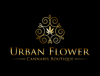 Urban Flower Cannabis Boutique logo design by keylogo