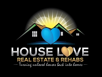 House Love Real Estate & Rehabs logo design by dshineart