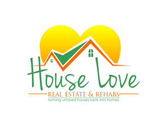 House Love Real Estate & Rehabs logo design by qqdesigns