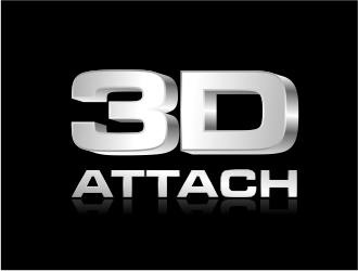 3D Attach logo design by evdesign