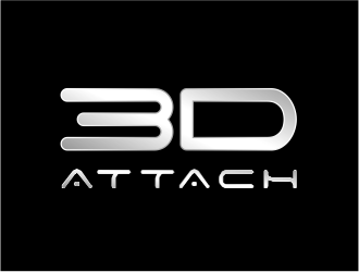 3D Attach logo design by evdesign