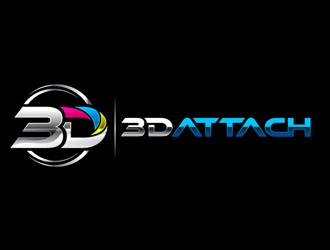 3D Attach logo design by DreamLogoDesign