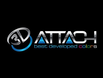 3D Attach logo design by DreamLogoDesign