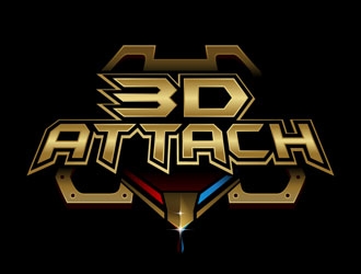 3D Attach logo design by DreamLogoDesign