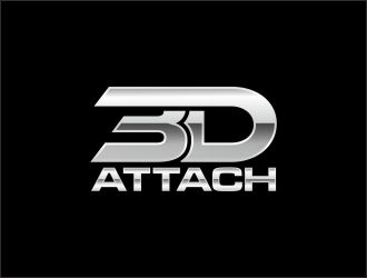 3D Attach logo design by agil