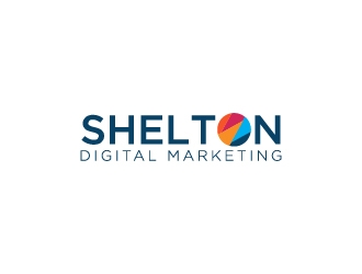 Shelton Digital Marketing  logo design by wongndeso