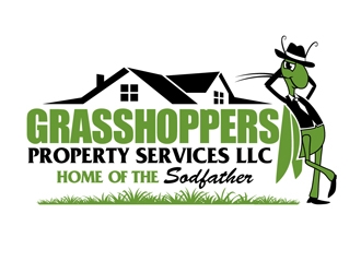 Grasshoppers Property Services LLC logo design by DreamLogoDesign
