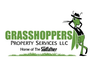 Grasshoppers Property Services LLC logo design by logoguy
