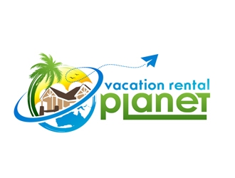 Vacation Rental Planet logo design by DreamLogoDesign